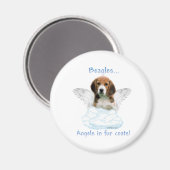 Angel beagle - Aimant (Recto/Verso)