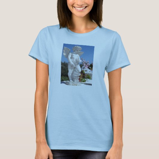 Angel-beeld in Baby Blue T-shirt (Voorkant)