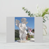 Angel-beeld in grijs I (Staand voorkant)