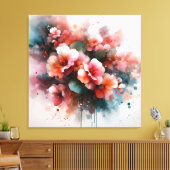 angel begonia canvas afdruk (Insitu (Woonkamer))