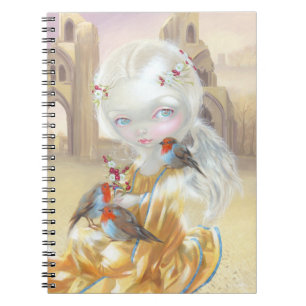 "Angel bij Glastonbury Abbey"-laptop Notitieboek