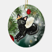 Angel Black Cat Ornament (Links)