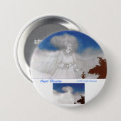 Angel Blessing Round Button Pin (Voorkant /achterkant)