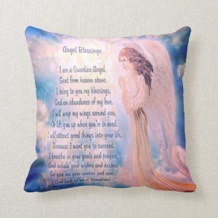 Angel Blessings Guardian Angel Poem Kussen