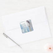Angel Blessings Vierkante Sticker (Envelop)