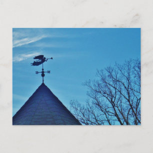 Angel BLOWING HORN WEATHER VANE Briefkaart