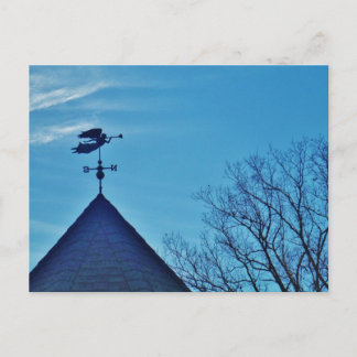 Angel BLOWING HORN WEATHER VANE Briefkaart