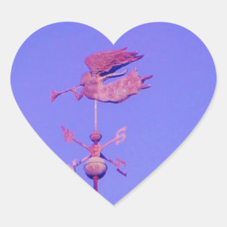 Angel BLOWING HORN WEATHER VANE Hart Sticker