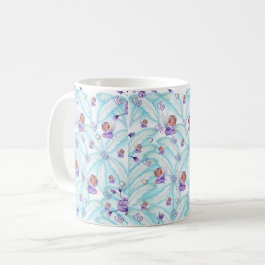 Angel Blue Feathers Mug (Devant gauche)