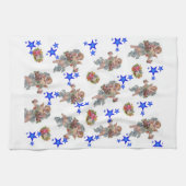 Angel Blue Stars Cuisine Serviette main (Horizontal)