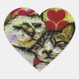 ANGEL & BO LIEFDE HART STICKER