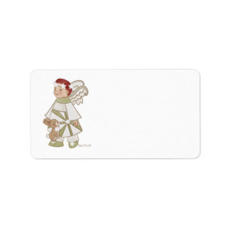 Angel Boy et Bunny Étiquettes de adresse