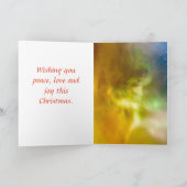 Angel Boy Kerstmis "PEACE ON AARTH Card" Kaart (Binnen)