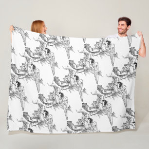 Angel Briefkaart Fleece Blanket Deken