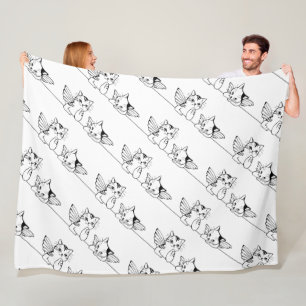 Angel Briefkaart fleece deken