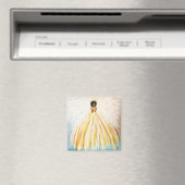Angel Bright 2 pouces Magnet Carré (In Situ (Lave-vaisselle))