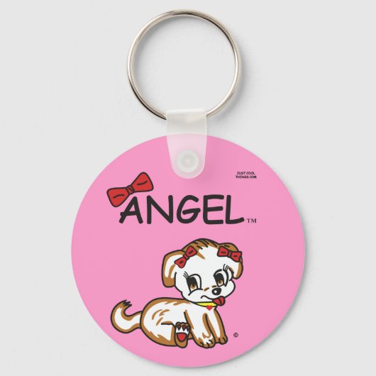 Angel Button Sleutelhanger (Voorkant)