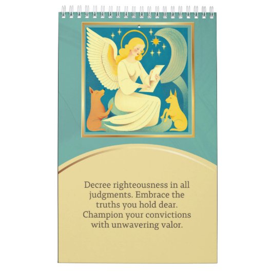 angel calendar kalender (Achterkant)