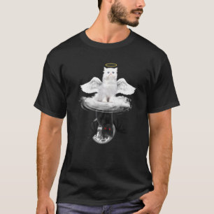 Angel Cat and Devil Cat Kitten Cats T-shirt