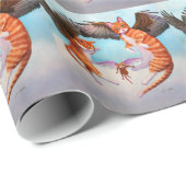 Angel Cat en Mouse Game Cadeaupapier (Rol Hoek)