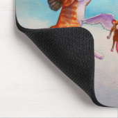 Angel Cat en Mouse Game Muismat (Hoek)