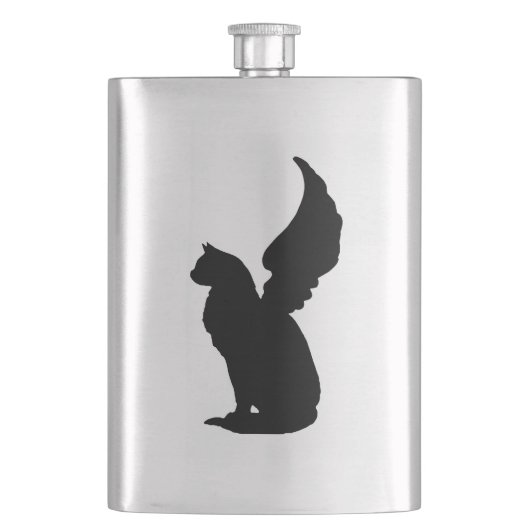 Angel Cat Flask Heupfles (Voorkant)