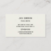 Angel Cemetery Funeral Directeur Carte de visite (Dos)