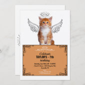 Angel Chat Angélique Invitation (Devant / Derrière)