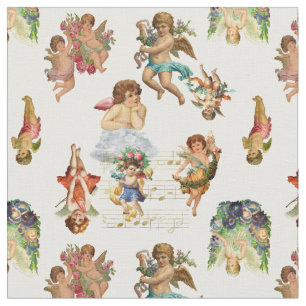 angel cherub antiek hevenachtig Victoriaans Stof