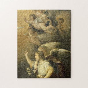 Angel & Cherubs (details van de aanmaak) Fine Art Legpuzzel