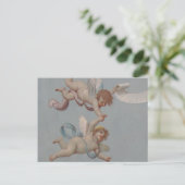 Angel Cherubs Whimsical Renaissance Briefkaart (Staand voorkant)
