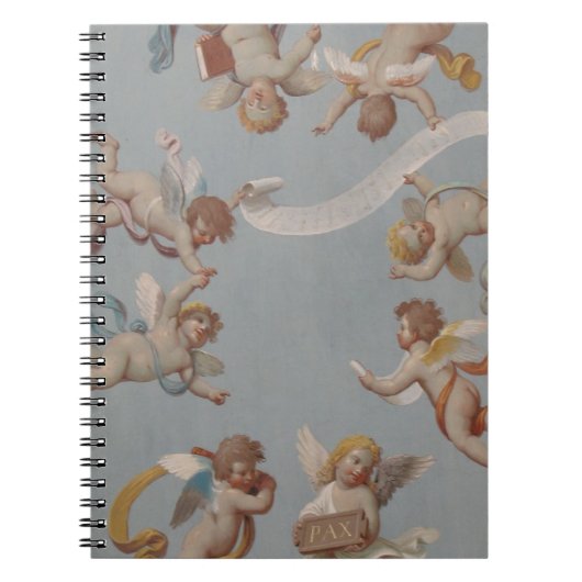 Angel Cherubs Whimsical Renaissance Notitieboek (Voorkant)
