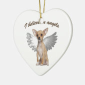 Angel Chihuahua Keramisch Ornament (Links)