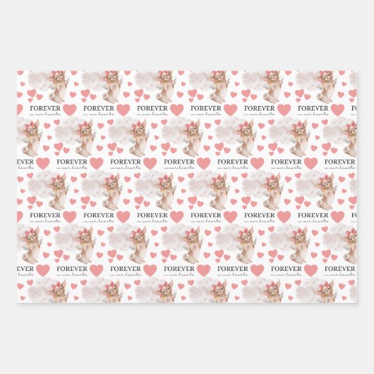 Angel Chihuahua Wrapping Paper Flat Sheet Set 3 (Voorkant)