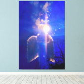 Angel Child "NOOIT ALONE" Canvas Afdruk (Insitu (Houten vloer))