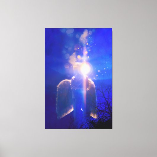 Angel Child "NOOIT ALONE" Canvas Afdruk (Voorkant)