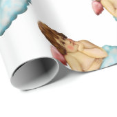 Angel Cloud Cupid Cadeaupapier (Rol Hoek)