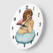 Angel Cloud Cupid Grote Klok (Hoek)