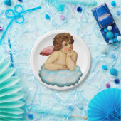 Angel Cloud Cupid Papieren Bordje (Feest)
