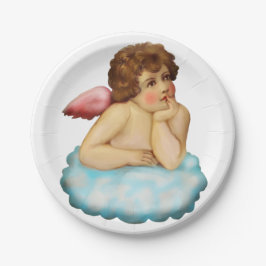 Angel Cloud Cupid Papieren Bordje