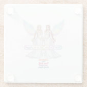 Angel Collection Glazen Onderzetter (Achterkant)