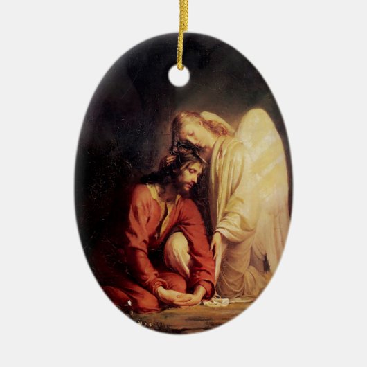  Angel Comfort Jezus Keramisch Ornament (Voorkant)