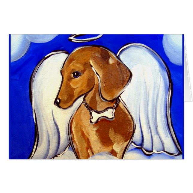 Angel Dachshund (Voorkant Horizontaal)