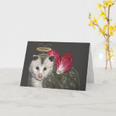 Angel Dan wenskaart Kaart (Gele Bloem)