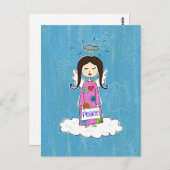 Angel dans Doodle Heaven Carte postale (Devant / Derrière)