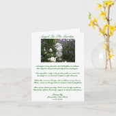 Angel Dans La Carte De Voeux Du Jardin (Fleur jaune)