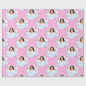 Angel dans les nuages 6-Lt CADEAU rose PAPIER (Plat)