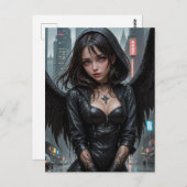 Angel Dark Fantasy Briefkaart (Voorkant / Achterkant)