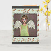 Angel de grâce - carte de voeux (2) (Fleur jaune)