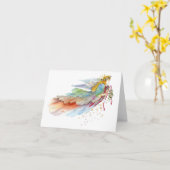 Angel De La Nature - Carte Nota Vierge (Fleur jaune)